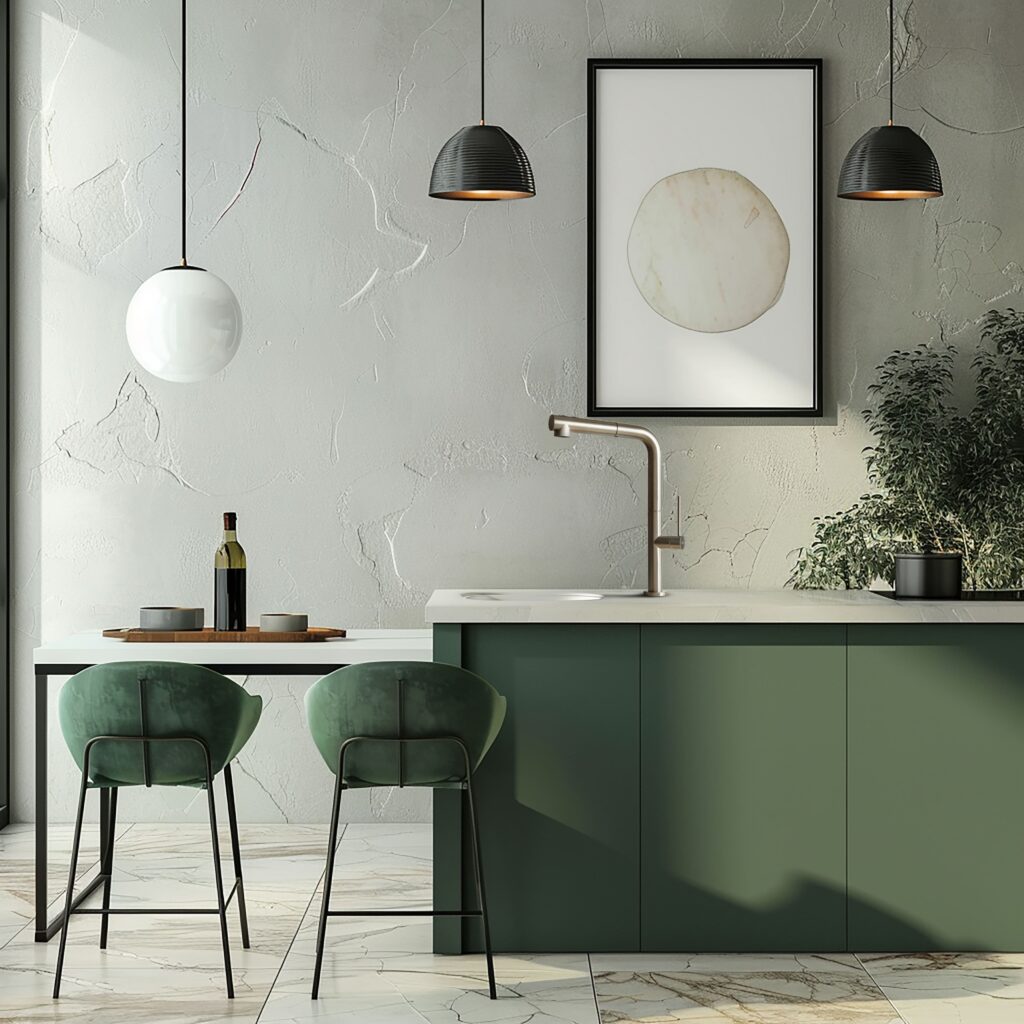slim kitchen – verde